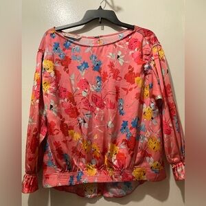 Zara Floral Pink and Yellow Blouse